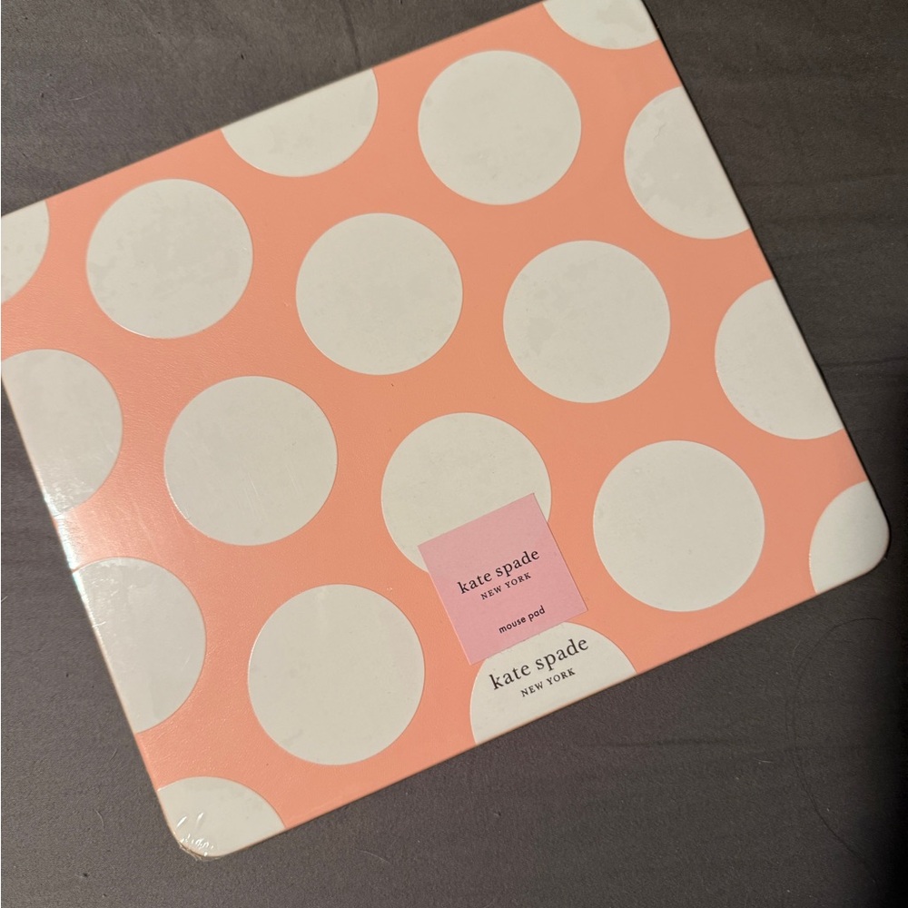 Kate Spade Peach Jumbo Dot Mouse Pad